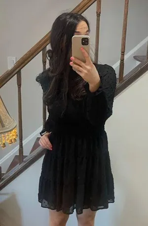 Sweet Wanderer Black High Neck Detailed Dress thumbnail 3