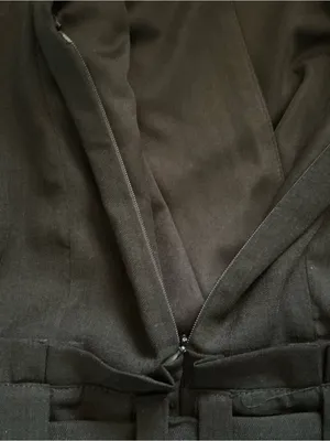 Lulus black jumpsuit women’s haltertop size XS belted thumbnail 10