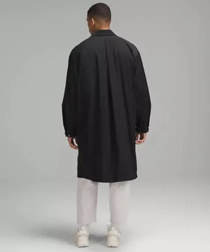 LAB Oversized Long Coat Jacket Black BLK Men's Size M NWT thumbnail 2