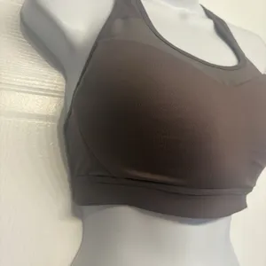 Gymshark‎ Open Back Racerback High Impact Sports Bra Womens Size Small Brown thumbnail 3