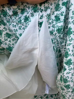 Tuckernuck Hyacinth House Irenea Midi Dress Green Floral Ruffle Puff Sleeve Lrg thumbnail 15