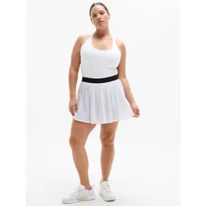 Athleta LP Power Serve Tank Dress Tennis Large Bright White Petite thumbnail 4