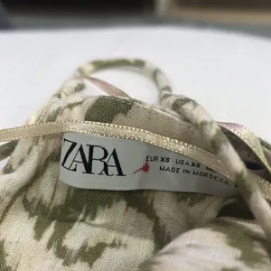Zara Printed Green Creme‎ Maxi Dress thumbnail 5