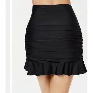 River Island Black Ruffled Swim Skirt Women's Size 10 thumbnail 2