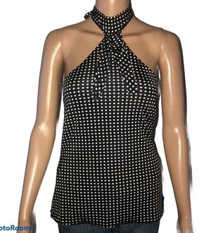 Moda International polka dot halter top thumbnail 1