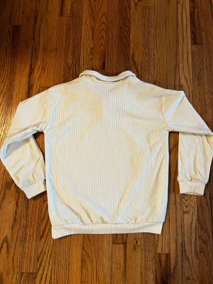 White Sherpa Quarter Button Jacket thumbnail 5