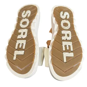 SOREL Women’s Vibe Criss Cross Slide Sandals – Tan & Cream – Size 10.5 thumbnail 4