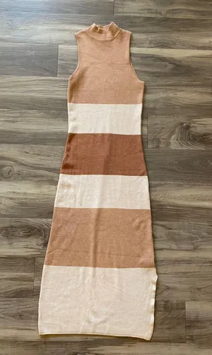 Freshman 1996 Striped Knit MIDI Dress thumbnail 1