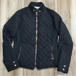 Ci Sono Black Quilted Sherpa Lined Jacket Coat Women’s Small thumbnail 2