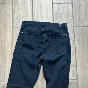7 For All Mankind Women's Dark Blue Skinny Jeans thumbnail 4
