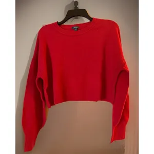 Wild Fable Cropped Lightweight Crewneck Pullover Sweater Red Women’s S New thumbnail 3