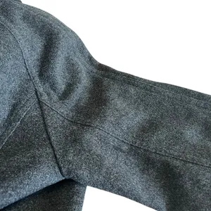 Burberry London Wool Cashmere Coat Gray Long Wrap Collar Back Belt UK 6 US 4 thumbnail 15