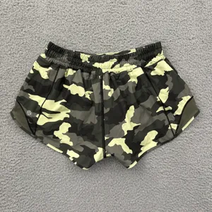 Lululemon Hotty Hot Low Rise Shorts 4" Heritage 365 Camo Green Athletic Women 6 thumbnail 2