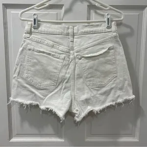 Abercrombie & Fitch Women’s The Cutoff Short Size 27/4 High Rise White Distress thumbnail 7