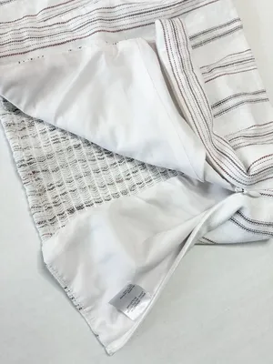 Antonio Melani Striped Crop Top 100% Cotton - Ivory / Bark - Size 12 thumbnail 8