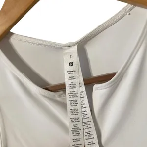NWT LULULEMON Everlux Short Lined White Tennis 6” Tank Dress thumbnail 8