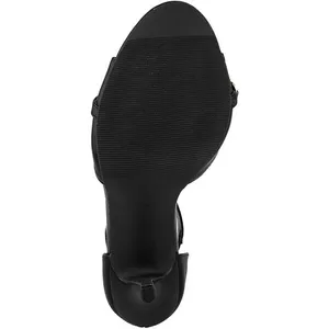 Juicy Couture Maia Black Heels – Chain Link Open Toe Sandals, Size 9.5 thumbnail 4