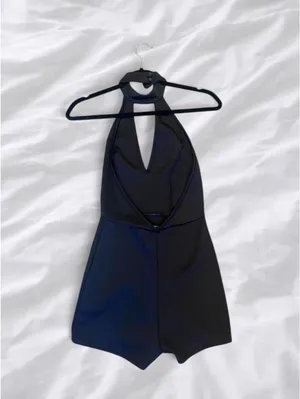 Charlotte Russe Black Halter Romper | Small thumbnail 4