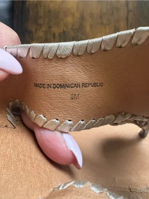 Jack Rogers Navy Blue Leather Cork Wedge Goldtone Flecked Thong Sandals 8 thumbnail 5