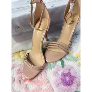 Lulus Harper Nude Patent Ankle Strap Heels Stiletto‎ Sandals Size 6.5 thumbnail 3