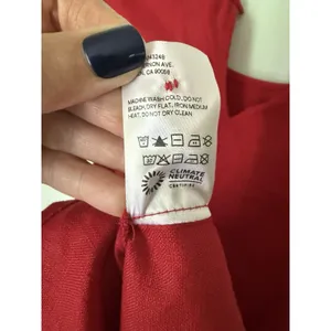 Reformation‎ Sommer Belted Linen Mini Dress M Red Shift Sleeveless thumbnail 6