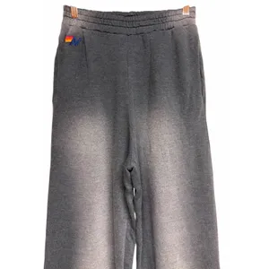 Aviator Nation Wide Leg Pocket Sweatpants‎ Faded Smoke Women's Size Medium thumbnail 3