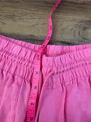 Athleta Retreat Linen High Rise Wide Leg Pant Raphanus Pink thumbnail 8