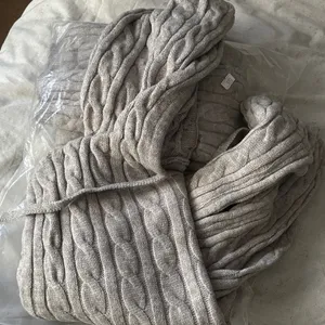 Grey Cable Knit Jumpsuit thumbnail 5