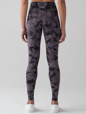 Lululemon Wunder Under Hi Rise‎ Leggings 10 Shibori Magnum Black Tie Dye thumbnail 2