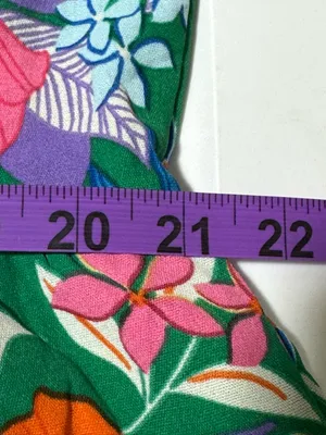 Pretty Garden Floral Cap Sleeve V neck flowy Midi Dress Size XXL new with tags thumbnail 13