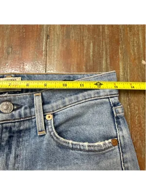 Citizens of Humanity Blue Flare Distressed Jeans Size 24 thumbnail 5