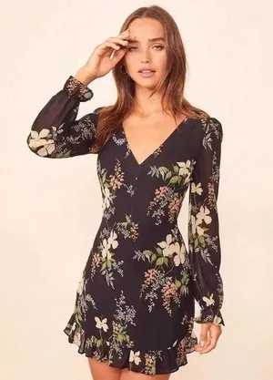 Reformation Elenor Floral Mini Dress thumbnail 1