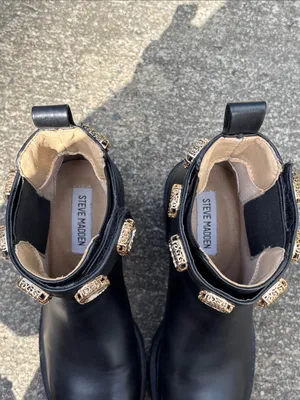 Steve Madden Amulet Jewel-Embellished Ankle Boots thumbnail 6