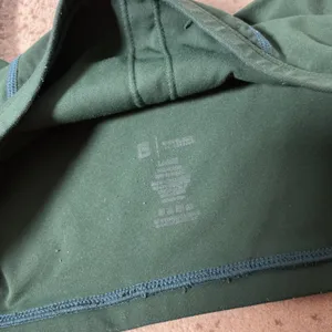 Buffbunny Custom Apparel Dark Green Scoop Neck‎ Sports Bra Large Gym Yoga Top thumbnail 4