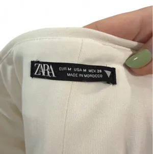 Zara Two Piece White Strapless Set Bottom Large Top Medium thumbnail 6