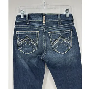 Ariat Spitfire Real Riding Jean size 28 bootcut dark wash western rodeo farm thumbnail 4