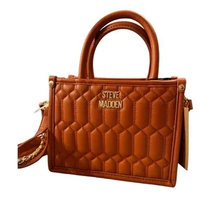 New Steve Madden Bniko Quilted Crossbody Purse Bag in Whiskey‎ Spice thumbnail 1