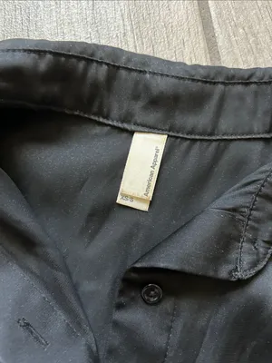 American Apparel Black Sleeveless Button-Down Blouse thumbnail 2