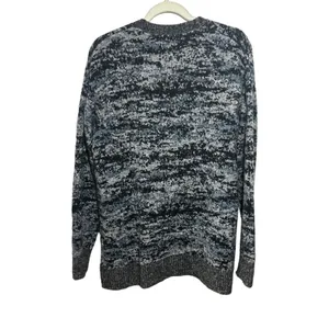 Athleta Sz S Westlake Textured Cardigan Sweater Gray Fog Camo Fine Merino Wool thumbnail 6