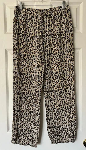 Forever 21 Leopard Print Pajama Pants - Size M thumbnail 1