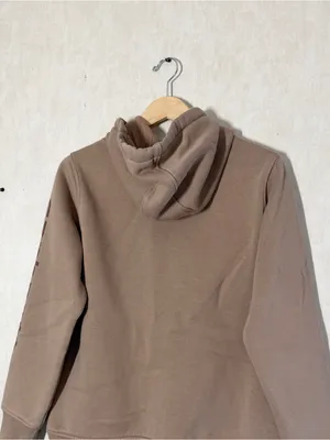Carhartt Women’s Clarksburg Graphic Sleeve Hoodie Pullover Sweatshirt in Brown M thumbnail 6