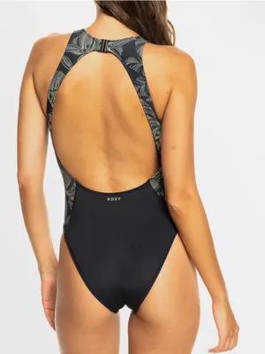 NEW Roxy Pro Wave One Piece Swimsuit Anthracite The Palms Wetsuit Black Medium thumbnail 2