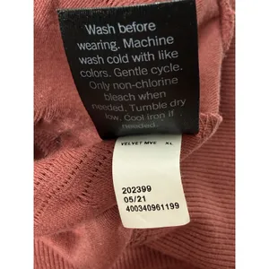 Simply Vera Top Women's Size XL Velvet Mauve Textured Career Sweatshirt‎ Comfort thumbnail 4