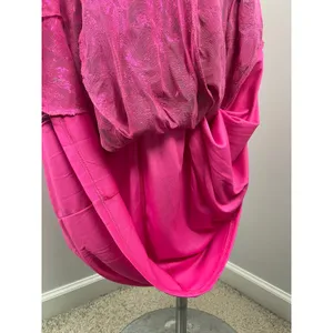 Iris Pink Sparkly Sequined Formal Low Back Evening Prom Dress Large thumbnail 7
