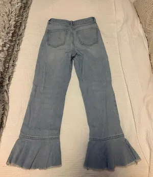 Topshop Ruffled Jeans thumbnail 2