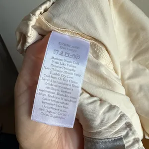 Everlane The Easy Pant Cotton Ivory Size Small thumbnail 8