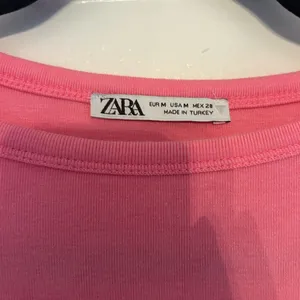 Zara Pink Fitted Crop Top with Crew Neck thumbnail 2