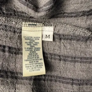 Cloth & Stone Anthropologie Gray Striped Button Down Shirt Dress M thumbnail 6