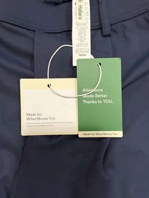 Halara Flex High Waisted Back Side Pocket Slight Flare Work Pants Small Navy NWT thumbnail 8