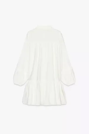 ZARA Pintuck Mini Dress NWT Size L thumbnail 6